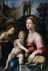 Die Madonna und das Kind mit dem Heiligen Johannes dem Täufer